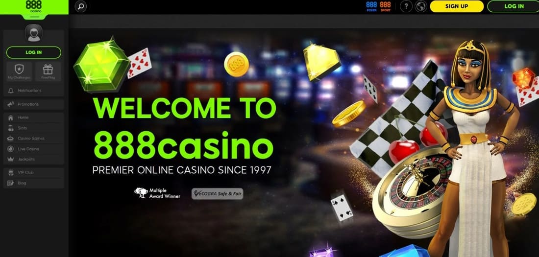 design portálu 888 Casino
